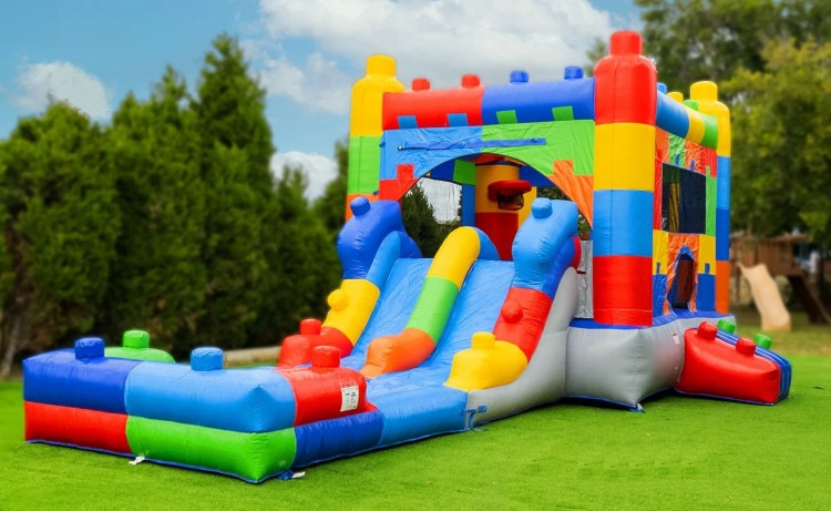 Block Party Bounce House Water Slide Combo