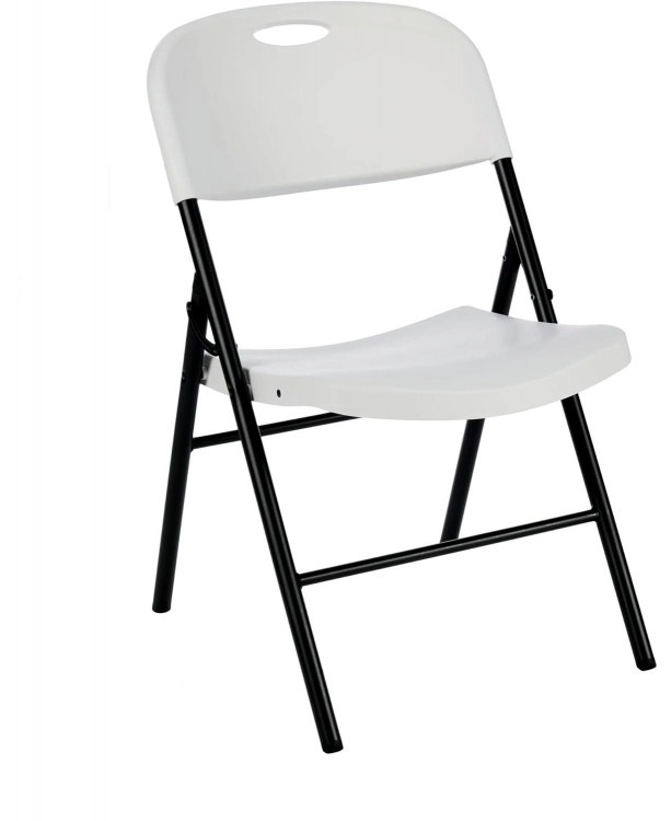 Comfort White Folding Chair