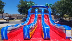 FRONT 1744930522 15' Rip Curl Dual Lane Center Climb Water Slide