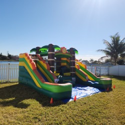 20250126 105953 1739244296 Tropical Double Water Slide Bounce House